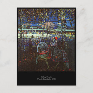 Carte Postale Couple à cheval par Wassily Kandinsky 1907