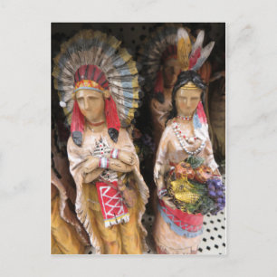 Carte Postale Couple Amérindien