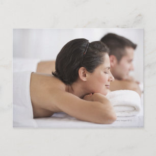 Carte Postale Couple au spa