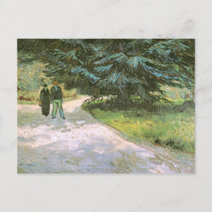 Carte Postale Couple & Blue Fir Tree Van Gogh Art