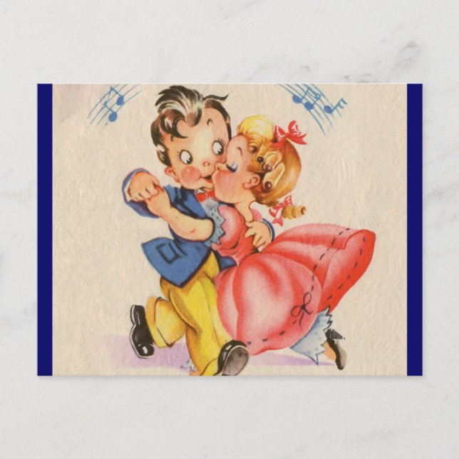Carte Postale Couple dansant (Devant)