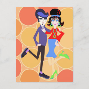 Carte Postale Couple dansant super