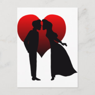 Carte Postale Couple de baiser