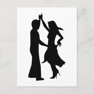 Carte Postale Couple de danse standard