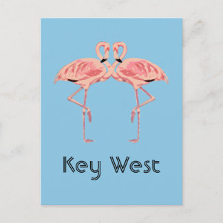 Carte Postale Couple de flamants roses de Key West Floride
