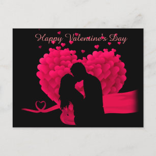 Carte Postale Couple en amour Heureuse Sainte-Valentin