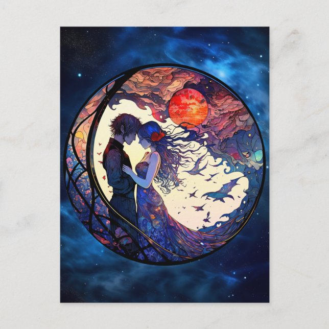 Carte postale Couple Faux (Devant)