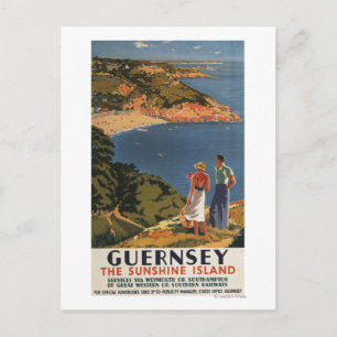 Carte Postale Couple ferroviaire Sud/Grand Ouest sur Cliff