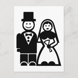 Carte Postale couple mariage