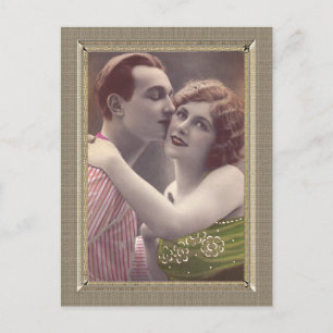 Carte Postale Couple romantique - Baisers doux