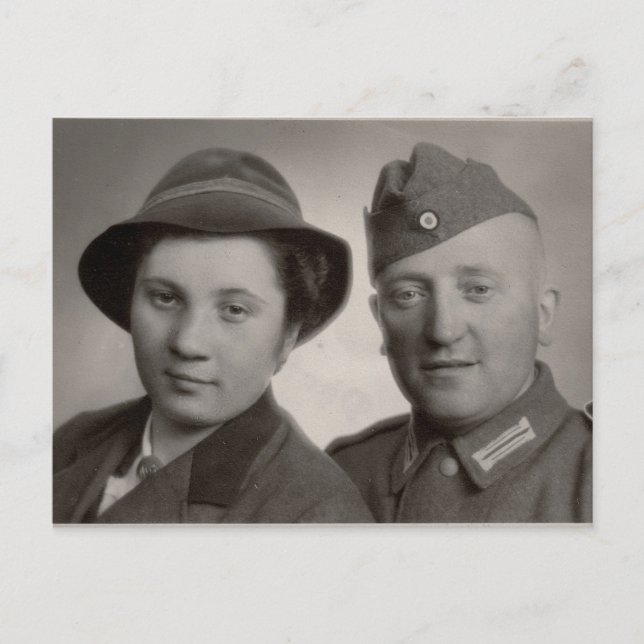 Carte postale Couple vintage (Devant)