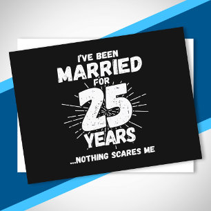 Carte Postale Couples Mariés 25 Ans Drôle 25e Anniversaire