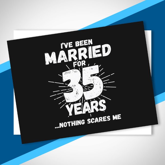 Carte Postale Couples Mariés 35 Ans Drôle 35e Anniversaire (Créateur téléchargé)
