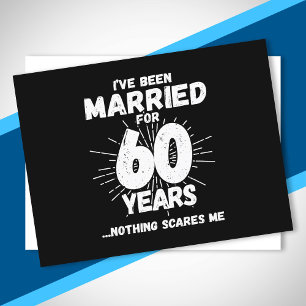 Carte Postale Couples Mariés depuis 60 Ans Drôle 60e Anniversair