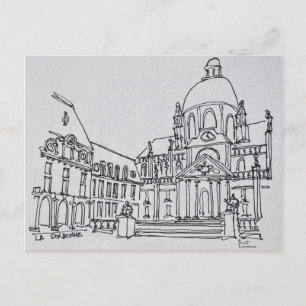 Carte Postale Cour de la Sorbonne Université de Paris