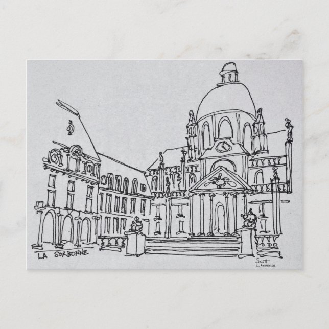 Carte Postale Cour de la Sorbonne | Université de Paris (Devant)