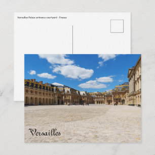 Carte Postale Cour de l'entrée du palais de Versailles - France
