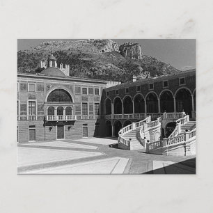 Carte Postale Cour du palais de la Principauté de Monaco vintage