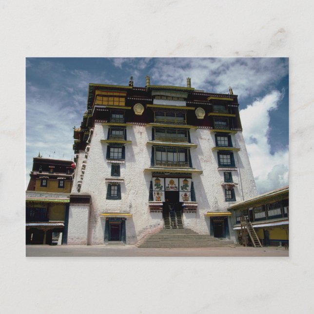 Carte Postale Cour intérieure de Potala, Tibet, Chine (Devant)