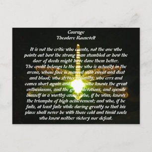 Carte Postale Courage
