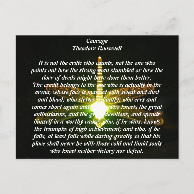 Carte Postale Courage (Devant)