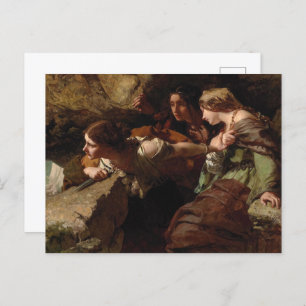 Carte Postale Courage, anxiété et désespoir, regarder la bataill