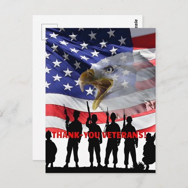 Carte Postale Courage de salut, sacrifice et service 2025 (Devant / Derrière)