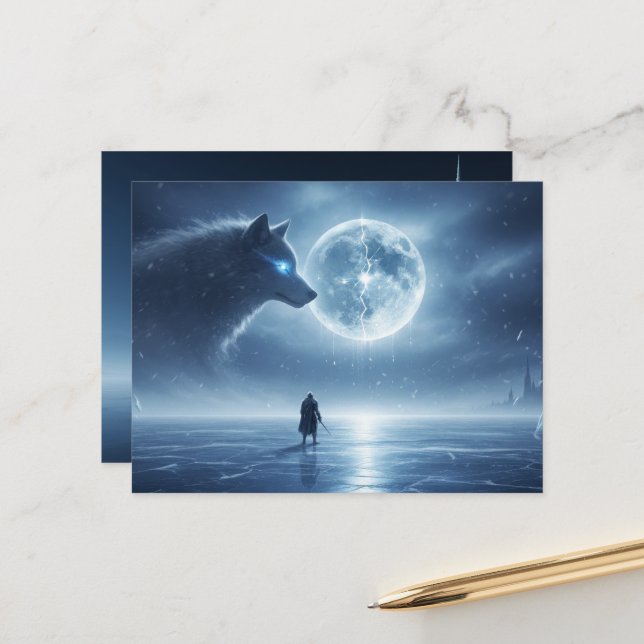 Carte postale Courage du guerrier silencieux (Devant/Arrière en situation)