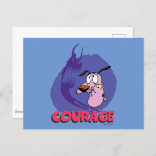 Carte Postale Courage the Cowardly Dog   Shadow Graphic
