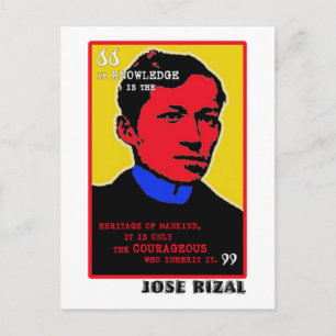 Carte Postale Courageux Rizal