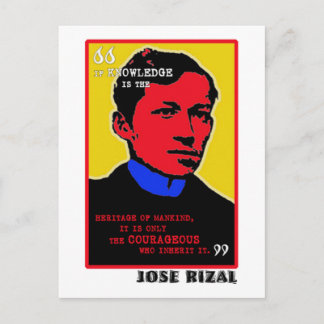 Carte Postale Courageux Rizal