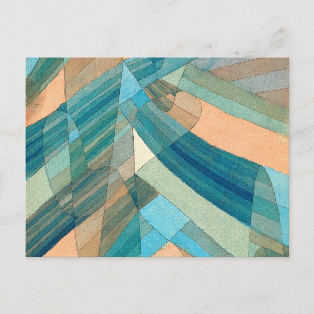 Carte Postale Courants polyphoniques, 1929 de Paul Klee (Devant)