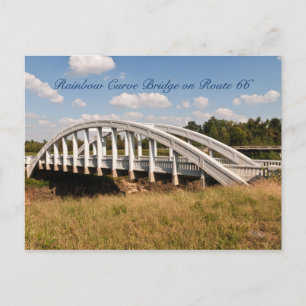 Carte Postale Courbe arc-en-ciel 	Bridgeon Route 66 dans le Kans