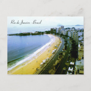Carte Postale Courbe de Copacabana, Rio de Janeiro, Brésil