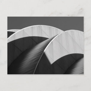 Carte Postale Courbes noir et blanc Kauffman Center