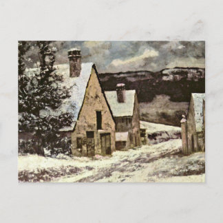 Carte Postale Courbet - Rue Village en hiver