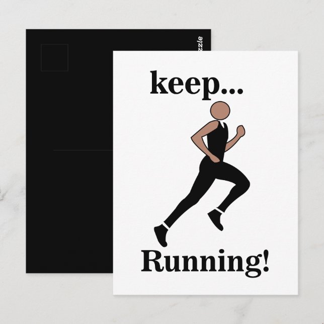 Carte Postale Coureur Athlète de course Sports (Devant / Derrière)