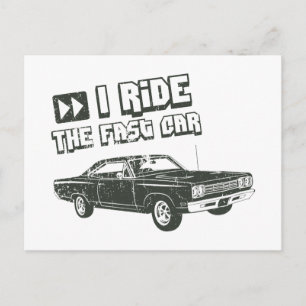 Carte Postale Coureur du chemin Plymouth 1969