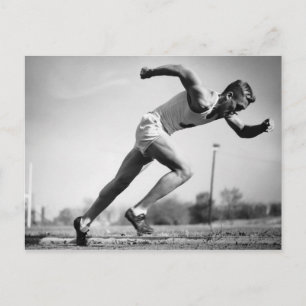 Carte Postale Coureur masculin