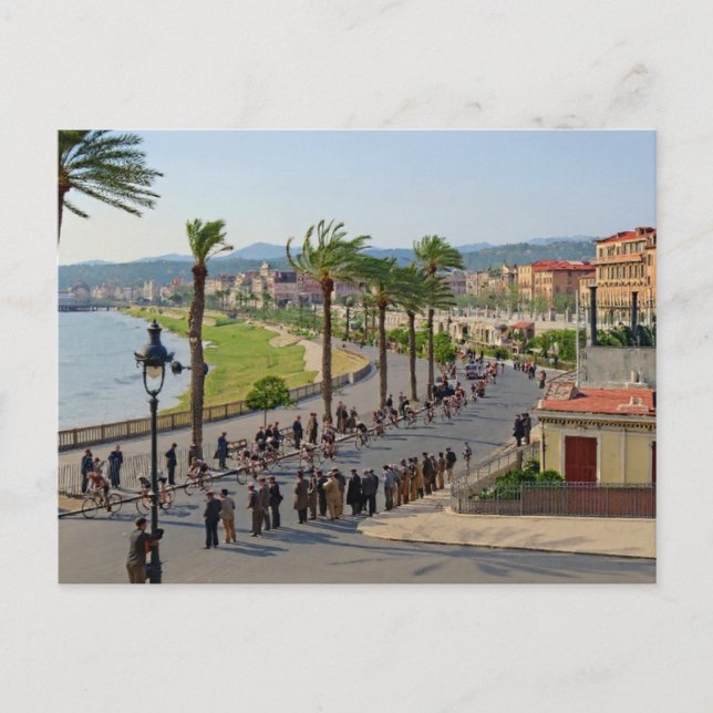 Carte Postale Coureurs du Paris-Nice à Nice le 19 mars 1933 (Devant)