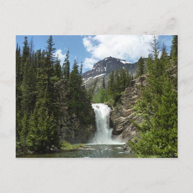 Carte Postale Courir Eagle Falls au parc national des Glaciers (Devant)