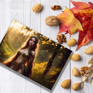 Carte Postale couronne de couleur vive face princesse nature dry