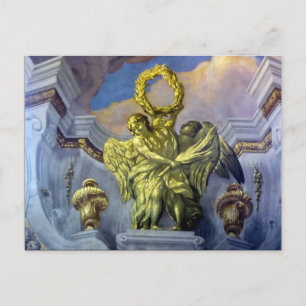 Carte Postale couronne de fresque ailes