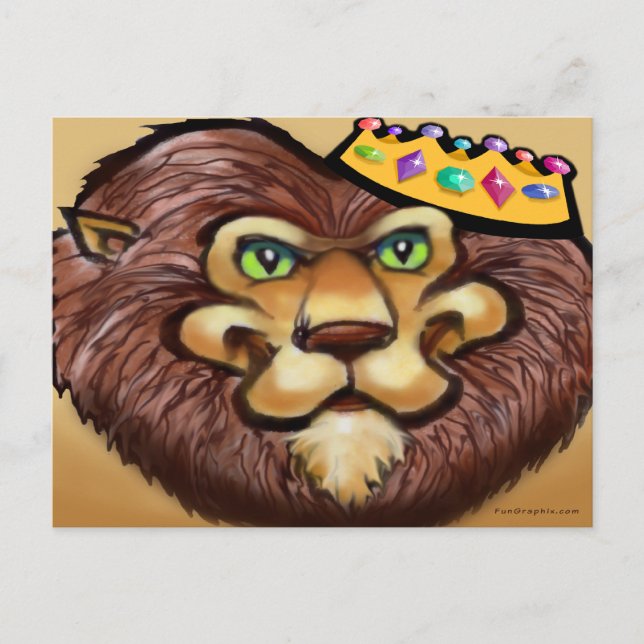 Carte Postale Couronne de lion (Devant)
