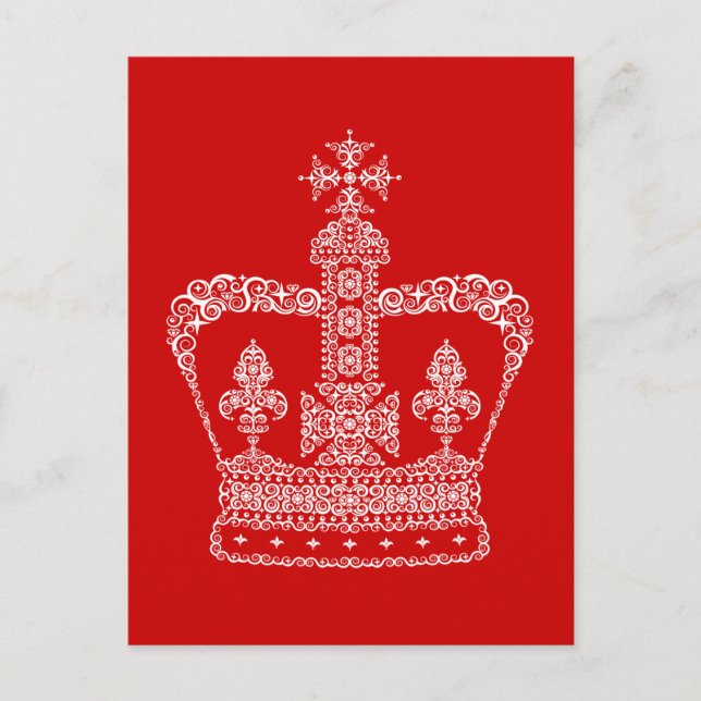 Carte Postale Couronne de roi ou de reine (Devant)