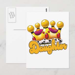 Carte Postale Couronne de rois fille