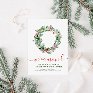 Carte Postale couronne de vacances Moving New Home faire-part