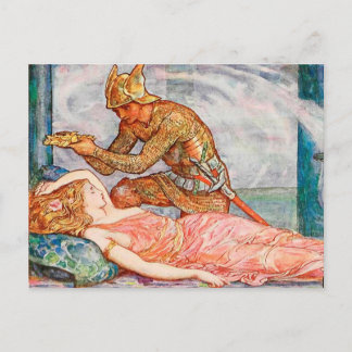 Carte Postale Couronne d'or pour la Fée Princesse de l'Aube
