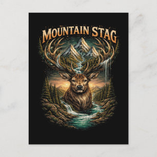 Carte Postale Couronne du cerf de montagne