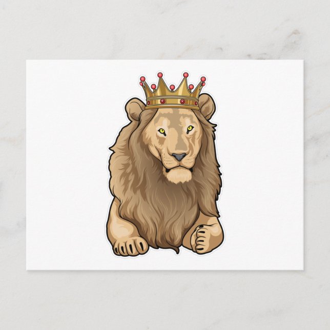 Carte Postale Couronne du Roi Lion (Devant)